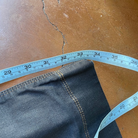 DKNY DARK Low-rise Unwashed Jeans Wide Straight Leg NWT - Picture 13 of 15